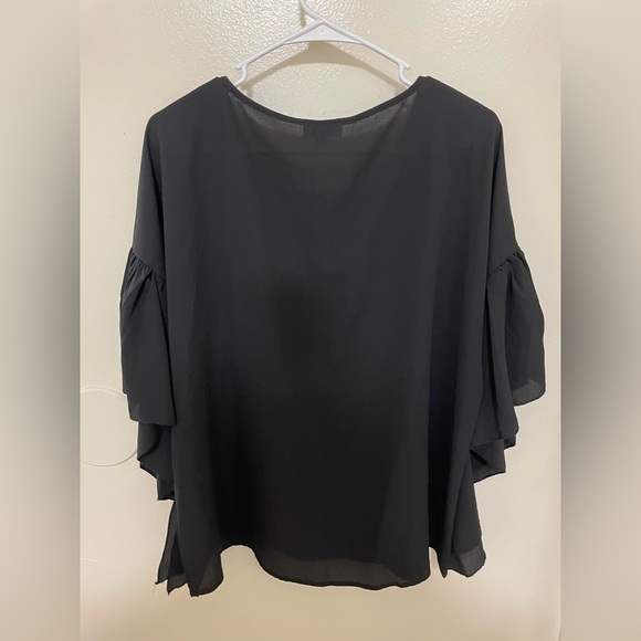 ✨Umgee Black Blouse Size Large - Picture 5 of 7